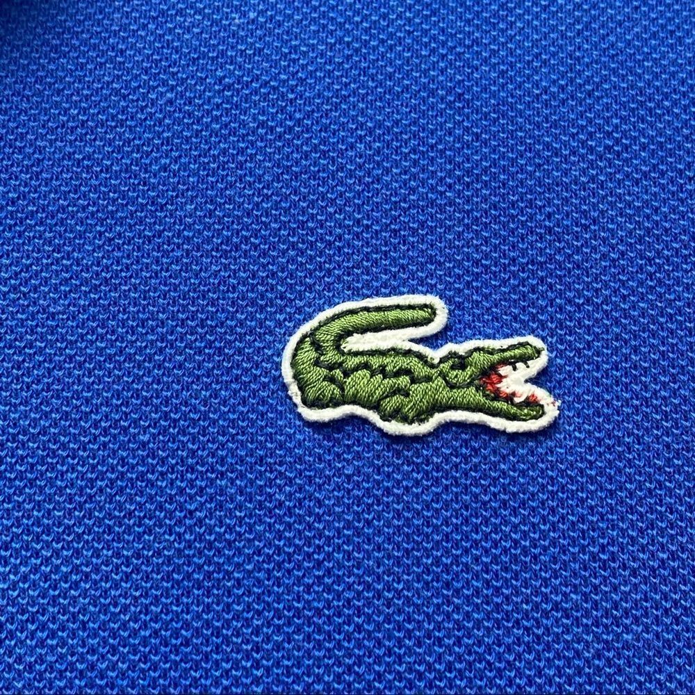 Lacoste Vintage Blue Polo Size 9 - Picture 7 of 10